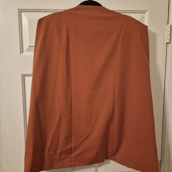 Lavish Alice Women's Orange Cape Blazer - Picture 7 of 7